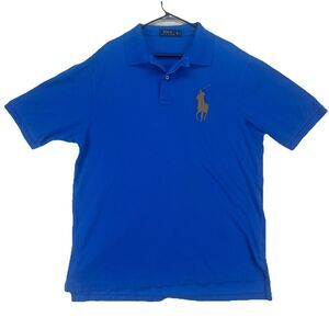 Polo Ralph Lauren Shirt Mens XLT Extra Large Tall    Blue  Big‎  Pony  Crest